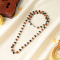Raksha Rudraksha & Karungali Mala with Silver Capping